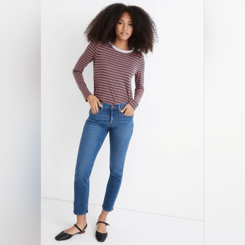 EUC Madewell Stovepipe Jeans Leman Wash